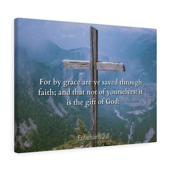 Scripture Canvas Saved Through Faith Ephesians 2:8 Christian Bible Verse Meaningful Framed Prints, Canvas Paintings - Image 5