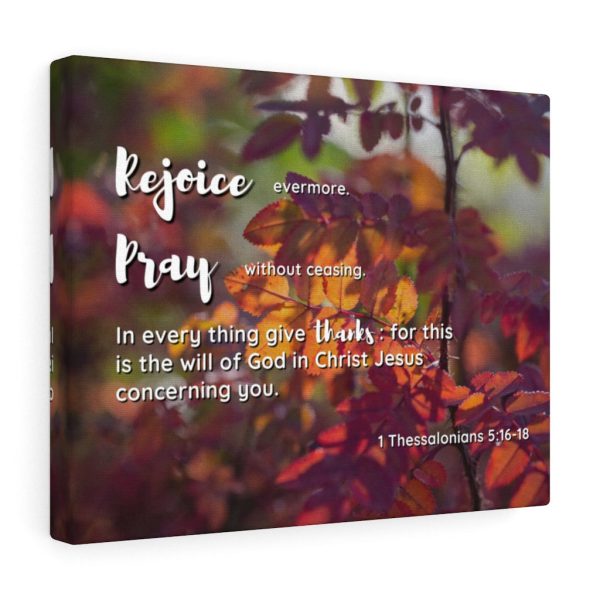 Scripture Canvas Rejoice Pray Thanks 1 Thessalonians 5:16 18 Christian Bible Verse Meaningful Framed Prints, Canvas Paintings - Image 3