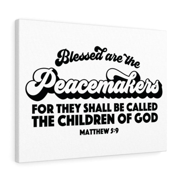 Scripture Canvas Peacemakers Matthew 5:9 Christian Bible Verse Meaningful Framed Prints, Canvas Paintings - Image 7