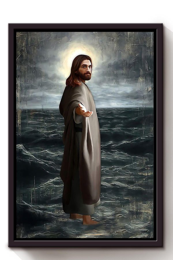 God Gives Hand Christs Christians Give Me Your Hand Hand Of Jesus Christ Religious (6) Framed Canvas