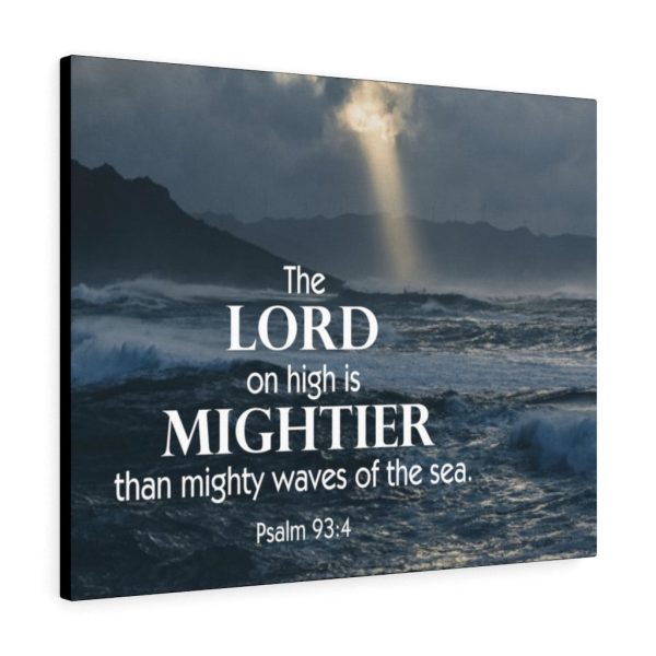 Bible Verse Canvas Mightier Psalm 93:4 Christian Framed Prints, Canvas Paintings