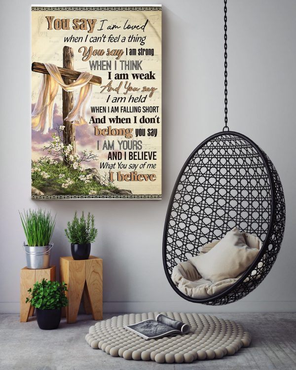 You Say Lyrics Vintage Gallery Canvas Painting For Christian Lauren Daigle Fan Canvas Gallery Painting Wrapped Canvas Framed Prints, Canvas Paintings - Image 3