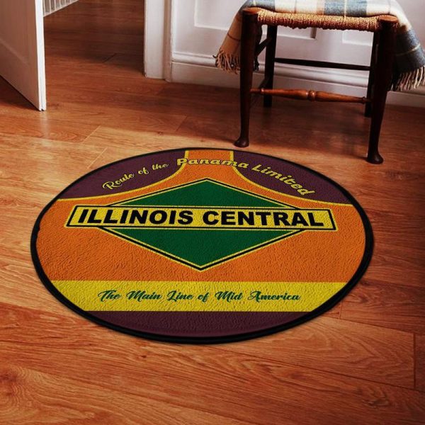 Illinois Living Room Round Mat Circle Rug Illinois Central