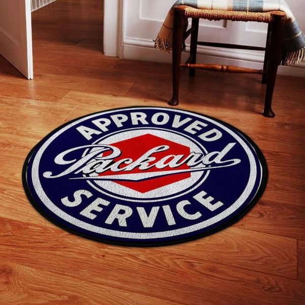 Approved Packard Service Living Room Round Mat Circle Rug