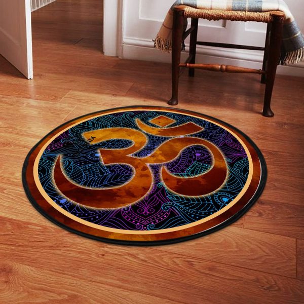 Namaste Yoga Round Mat Round Floor Mat Room Rugs Carpet Outdoor Rug Washable Rugs