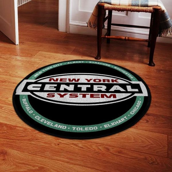 Ncr Round Mat New York Central Railroad Round Floor Mat Room Rugs Carpet Outdoor Rug Washable Rugs