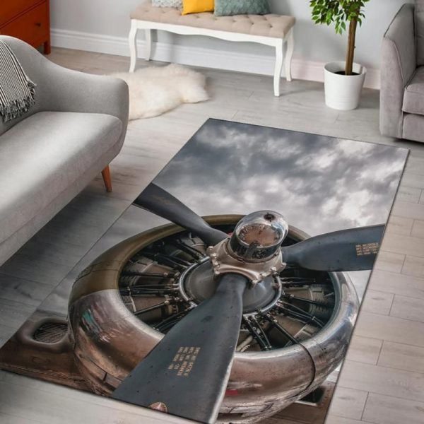 Aircraft Area Rug Carpet Air Craft Turbin