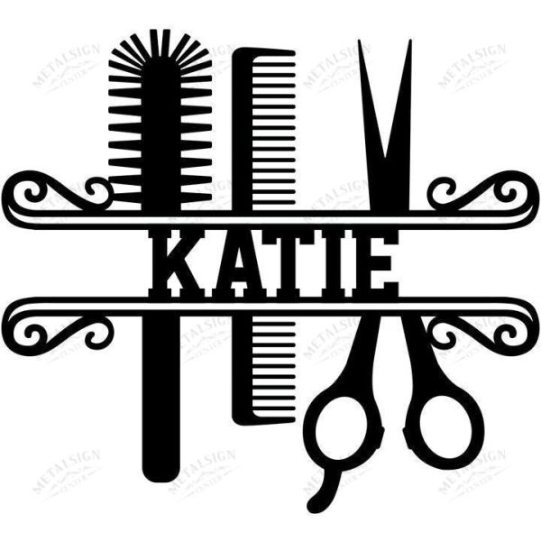 Personalized Hair Stylist Metal Sign, Cut Metal Sign, Metal Wall Art,