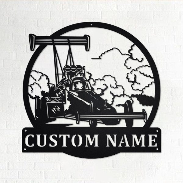 Custom Top Fuel Dragster Personalized Dragster Name Sign Decoration Fo