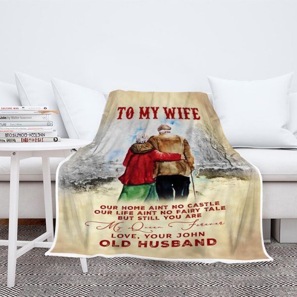 Valentine Day Gift To My Queen Forever, To My Wife Customized Blanket, - Image 7