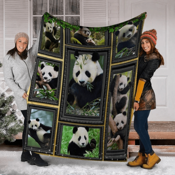 3d Panda Wild Animals Fleece Blanket - Image 2