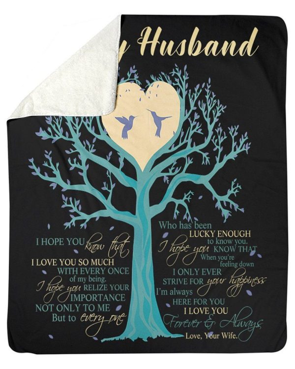 I Love You So Much Perfect Gift From Wife To Husband Fleece Blanket