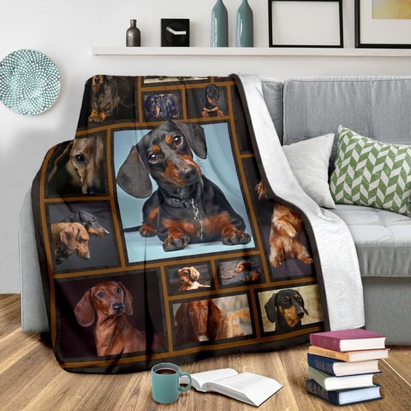 3d Dachshund For Dog Lovers Fleece Blanket - Image 4