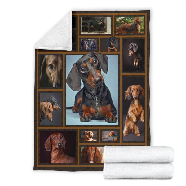 3d Dachshund For Dog Lovers Fleece Blanket - Image 7