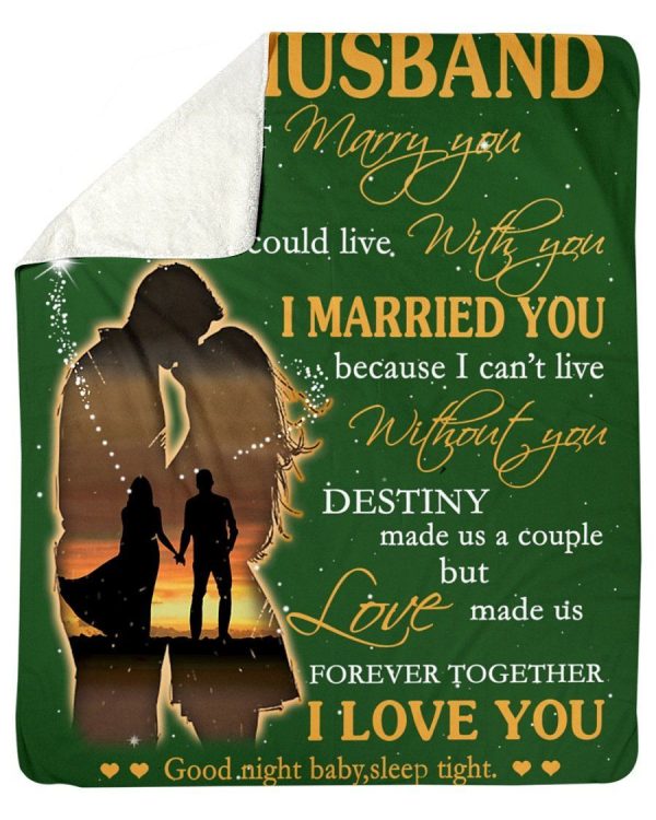 To My Husband Love Made Us Forever Together Custom Design Fleece Blank - Image 2