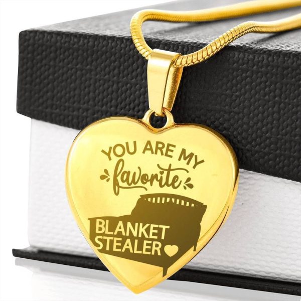 Gift For Wife Silver Heart Pendant Necklace You Are My Favorite Blanke - Image 4