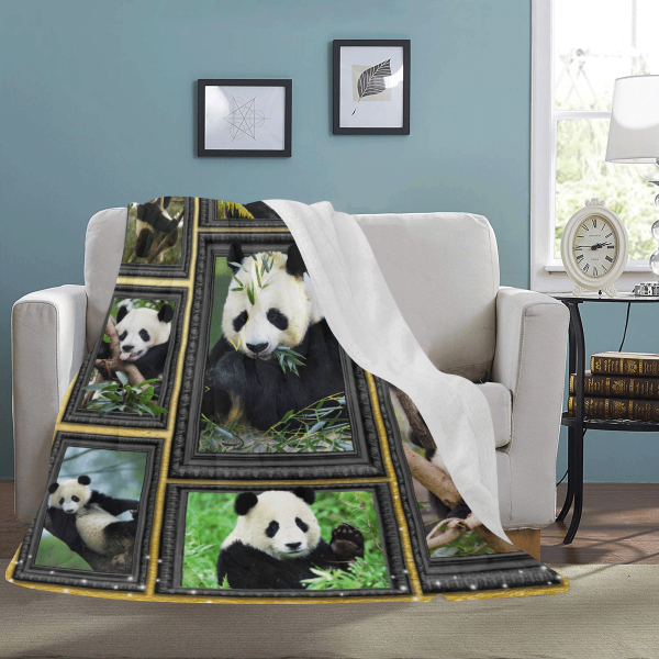 3d Panda Wild Animals Fleece Blanket - Image 3