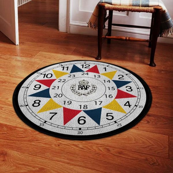 Raf Sector Living Room Round Mat Circle Rug