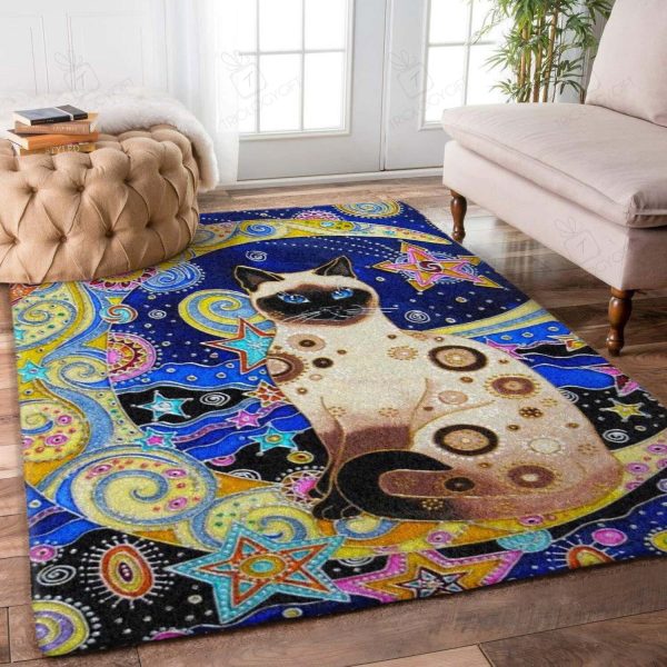 Cat Area Rugs For Living Room Rectangle Rug Bedroom Rugs Carpet Flooring Gift RS136313|Rosabella Print