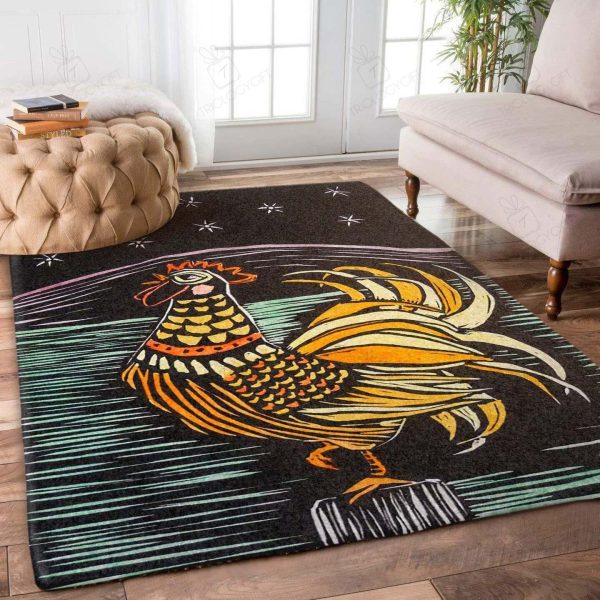 Chicken Area Rugs For Living Room Rectangle Rug Bedroom Rugs Carpet Flooring Gift RS136668|Rosabella Print