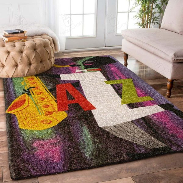 Jazz Rectangle Rug Decor Area Rugs For Living Room Bedroom Kitchen Rugs Home Carpet Flooring Rs016806 Print