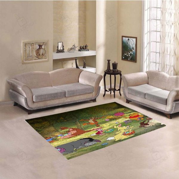 Pooh Party Rectangle Area Rugs Carpet For Living Room, Bedroom, Kitchen Rugs, Non-Slip Carpet Rp124196 Print