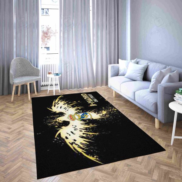 Real Madrid Club Football Rectangle Area Rugs Carpet For Living Room, Bedroom, Kitchen Rugs, Non-Slip Carpet Rp124495 Print